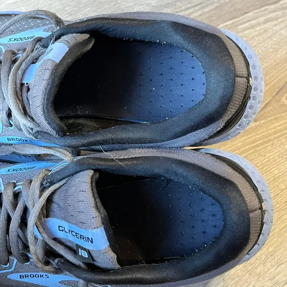 Brooks Glycerin‎ 18 Road Running Shoes Gray Blue Womens 9 UK 7 EU 40.5